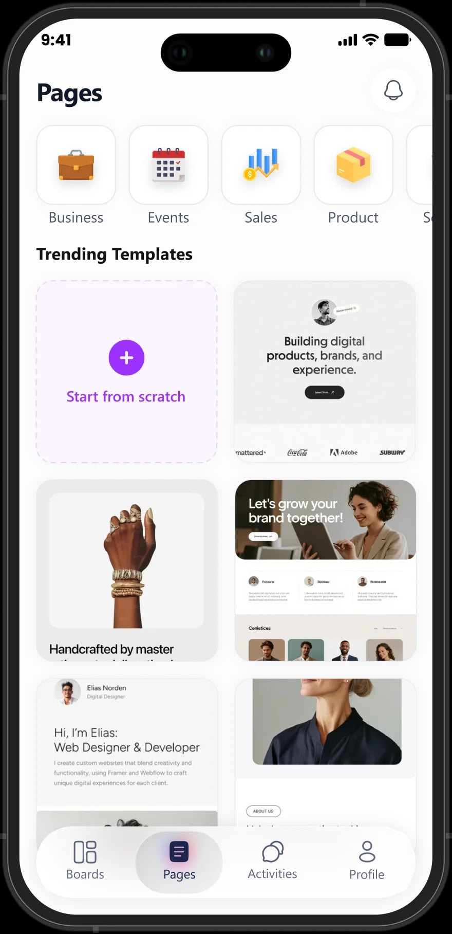 SwiftBoard Phone Mockup